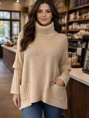 NWT Noir Sweater, Size Small, Irish Cream